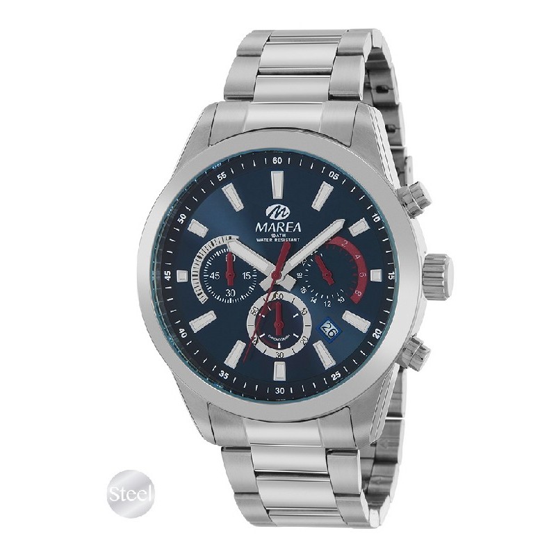 RELOJ MAREA CABALLERO STEEL CRONOGRAFO