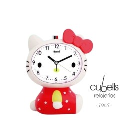 Despertador infantil cocodrilo silencioso con luz y doble alarma