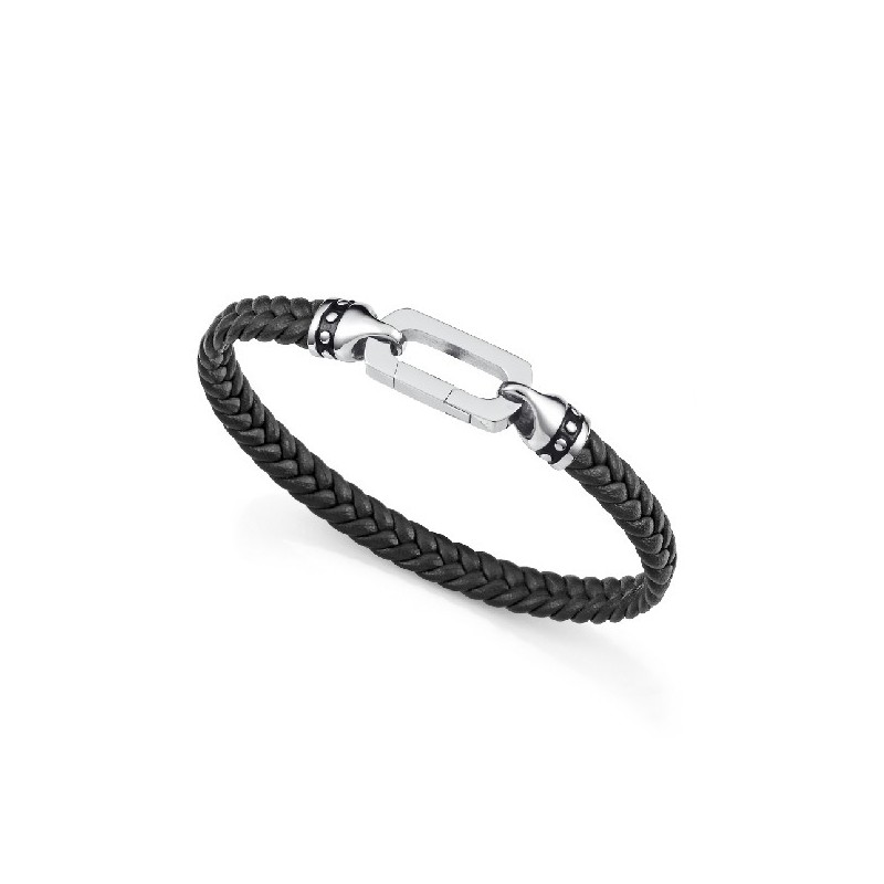 PULS ACERO Y PIEL NEGRA SR FASHION