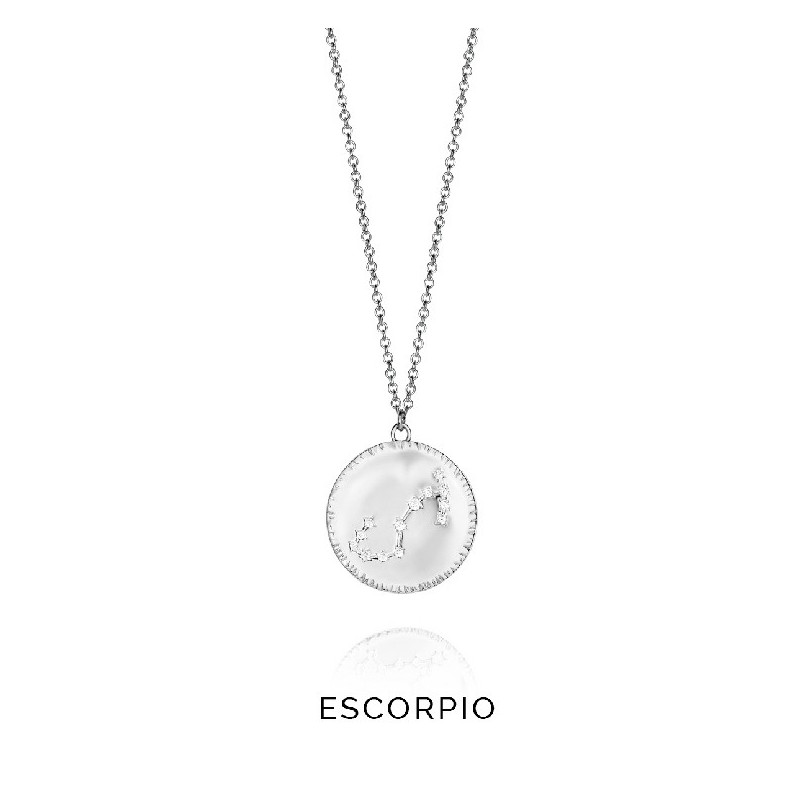 COLLAR PLATA DE LEY SIGNO ESCORPIO SRA J