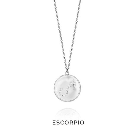 COLLAR PLATA DE LEY SIGNO ESCORPIO SRA J