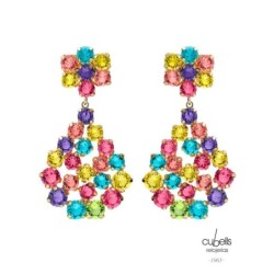 PENDIENTES LARGOS FLEUR LÁGRIMA PLATA