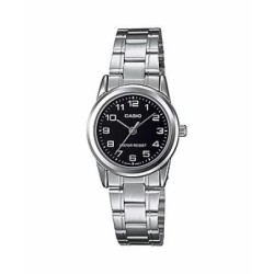 CASIO LTP-V001D-1B, MUJER CADENA ACERO.