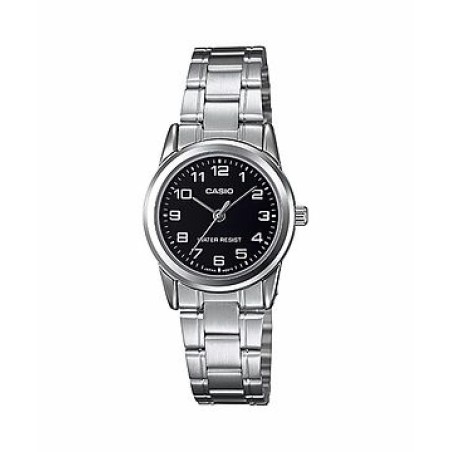 CASIO LTP-V001D-1B, MUJER CADENA ACERO.