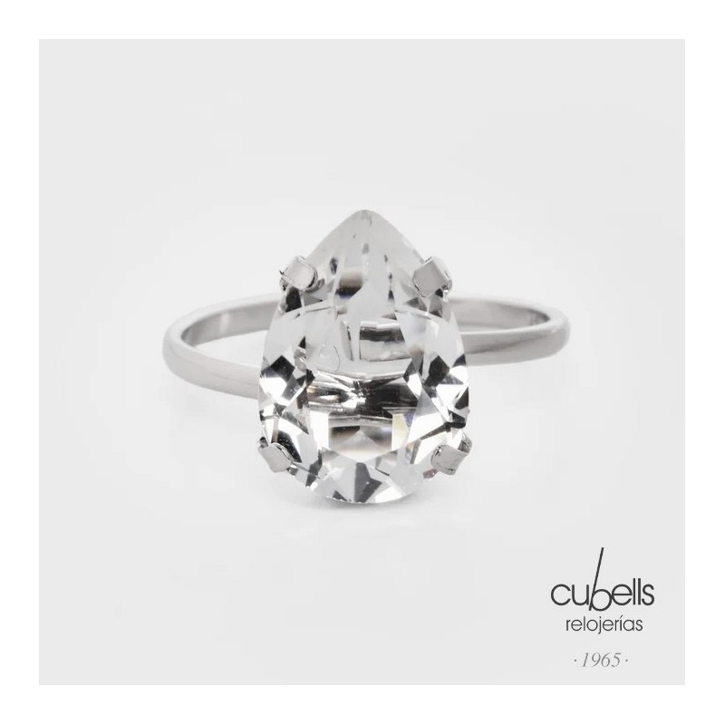 Anillo ajustable Blooming lágrima crista