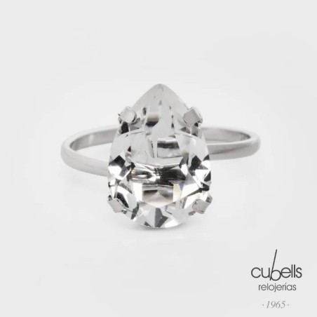Anillo ajustable Blooming lágrima crista