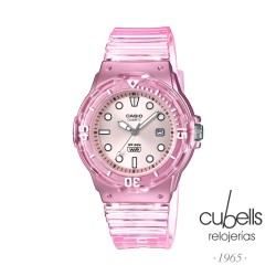 Reloj CASIO esqueleto rosa