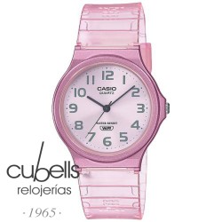 Reloj CASIO esqueleto rosa